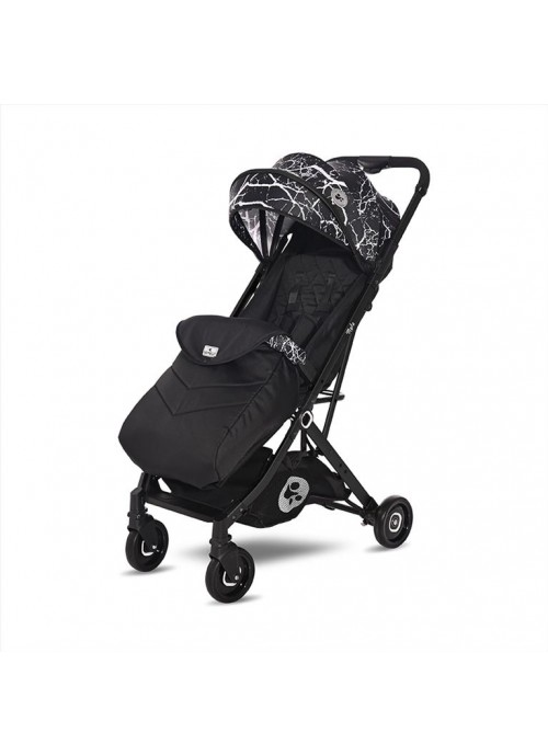 4251-Καρότσι Βόλτας με ποδόσακο – Lorelli Baby Stroller MYLA Black MARBLE