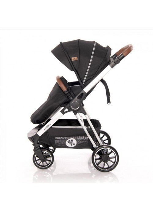 Πολυκαρότσι Angel 3 in1 με καλαθούνα και Κάθισμα Αυτοκινήτου Black Lorelli