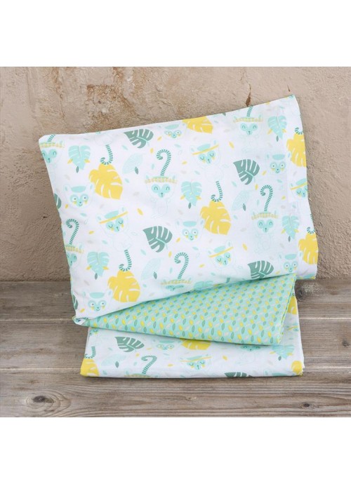 Σετ σεντόνια κούνιας με λάστιχο akunga Nima