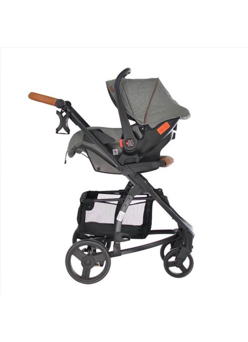Πολυκαρότσι Bebe Stars, Malibu 3 σε 1 Grey