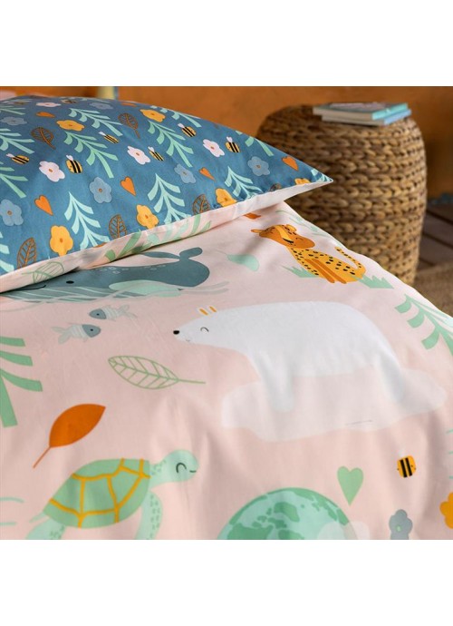 Σετ σεντόνια μονά με λάστιχο save the planet