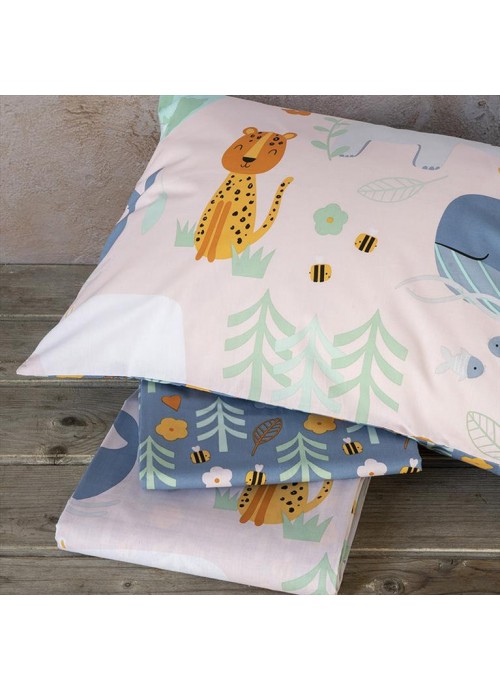 Σετ σεντόνια μονά με λάστιχο save the planet