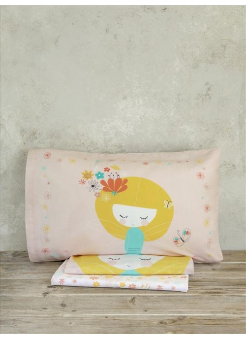 Σετ Σεντόνια Fairy Love Nima με λάστιχο