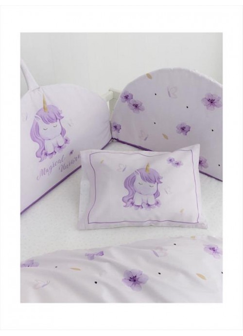 Σετ Σεντόνια Κούνιας με Λάστιχο - Magical Unicorn - 34374 - NIMA HOME