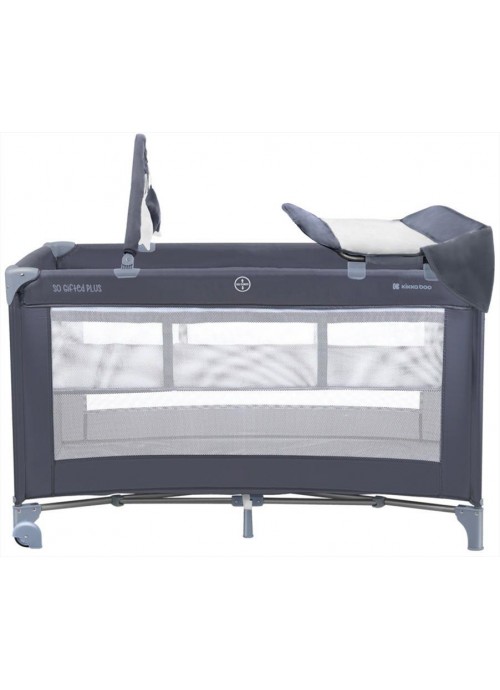 Kikka Boo So Gifted Plus Παρκοκρέβατο 2 Επιπέδων με Αλλαξιέρα και Στρώμα Navy Μπλε 65x125cm