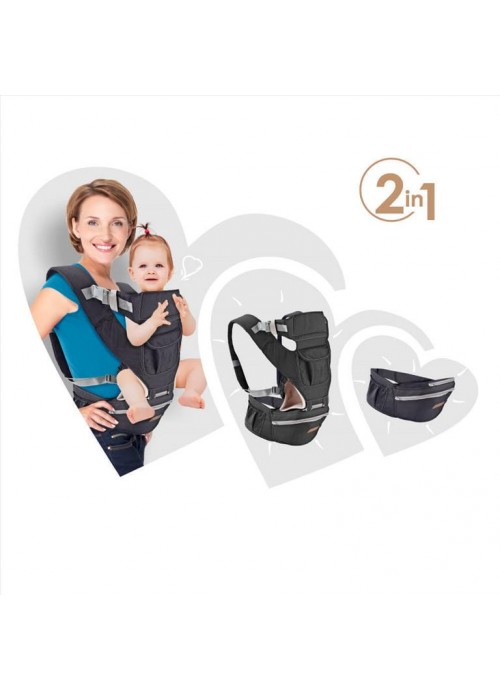 Bebe Stars Κλασικός Μάρσιπος Carry και Go Dark Grey
