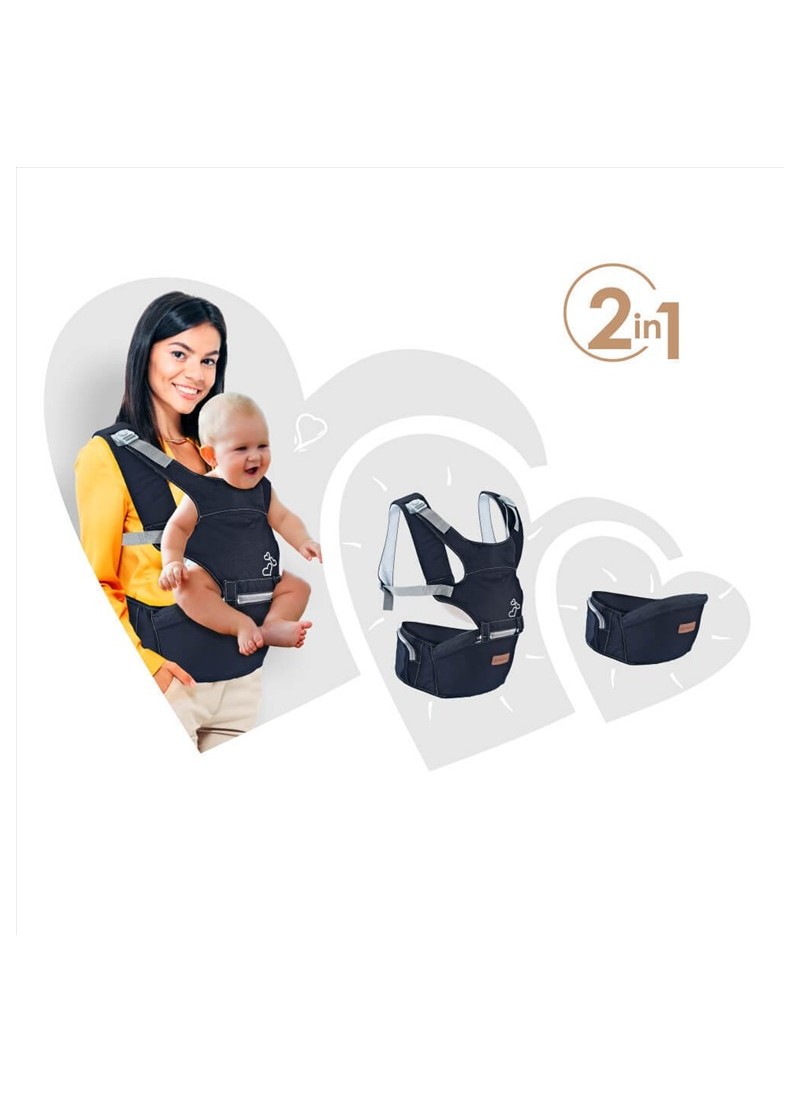 Bebe Stars Κλασικός Μάρσιπος Lift και Go Dark Grey Bebe Stars Κλασικός Μάρσιπος Lift και Go Dark Grey