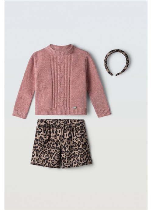 Σετ σορτσάκι με πλεκτό Εβίτα