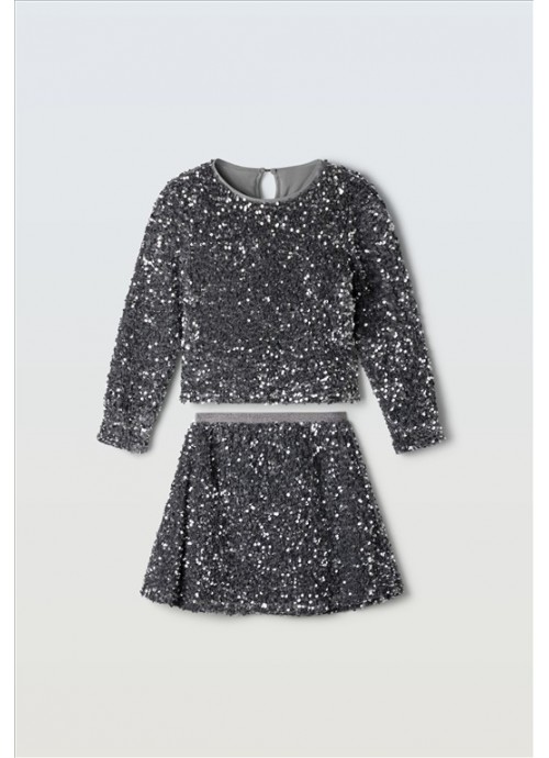 14807-Σετ φούστα με τοπ και τσαντάκι Εβίτα