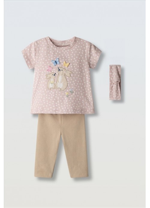 15366-Σετ κολάν με μπλούζα και κορδέλα Εβίτα