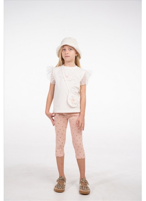 Σετ κολάν με μπλούζα και τσαντάκι Εβίτα