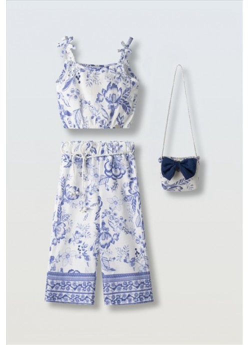 Σετ παντελόνα με τοπ και τσαντάκι Εβίτα