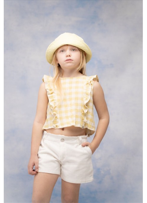 15299-Σετ σορτσάκι με μπλούζα Εβίτα