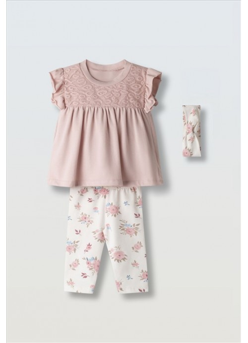 15717-Σετ κολάν με μπλούζα και κορδέλα Εβίτα