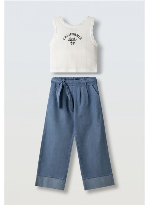 Σετ παντελόνα με τοπ Εβίτα