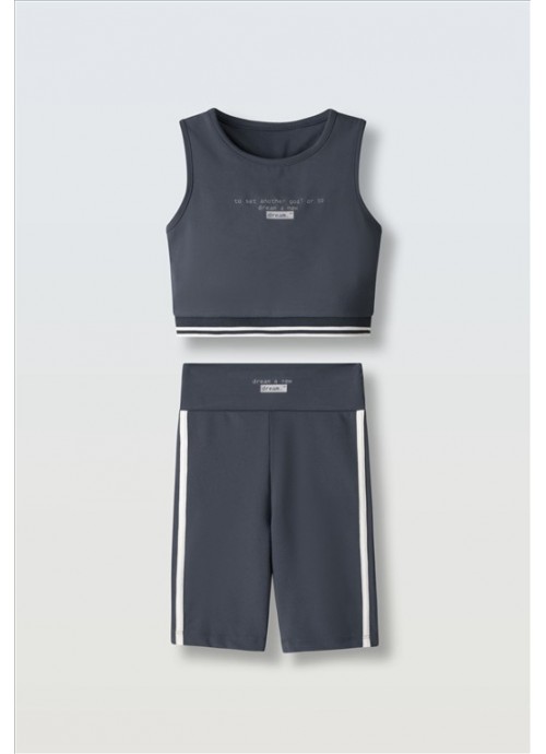 15738-Σετ κολάν με τοπ Εβίτα