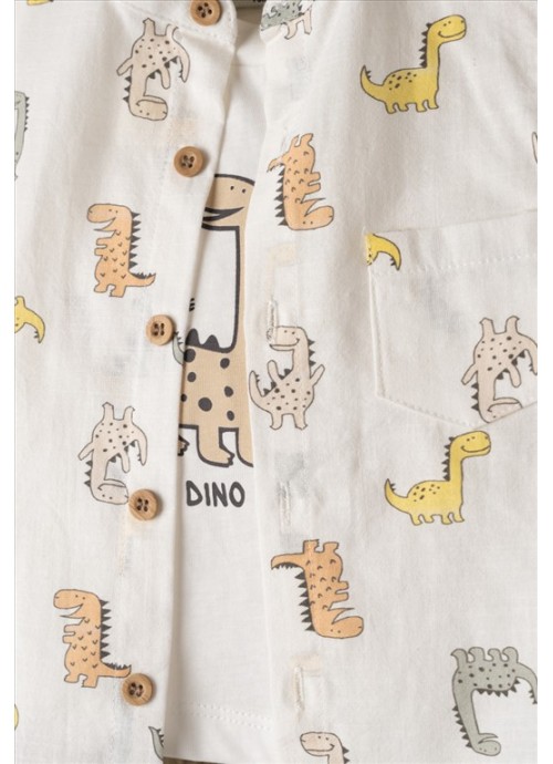 Σετ βερμούδα με πουκάμισο Hashtag