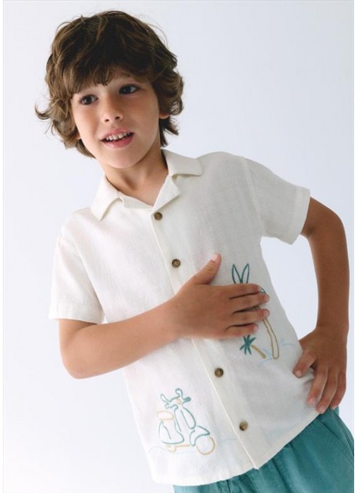 15795-Πουκάμισο λινό Mayoral