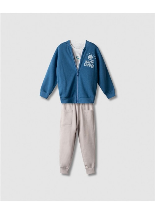 15920-Σετ φόρμας με μπλούζα και ζακέτα Nek