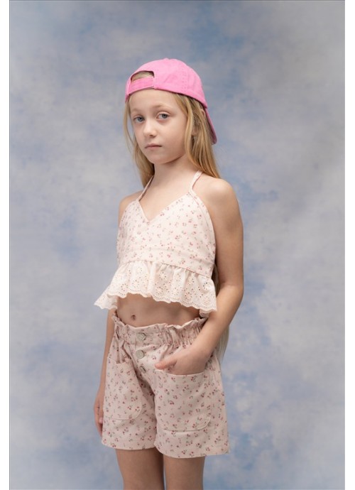 15966-Σετ σορτσάκι με τοπ Εβίτα