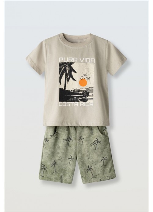 15978-Σετ σορτσάκι pura vida Hashtag