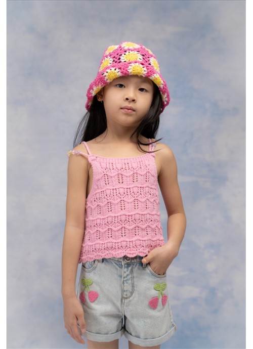 15982-Σετ σορτσάκι τζην με τοπ Εβίτα