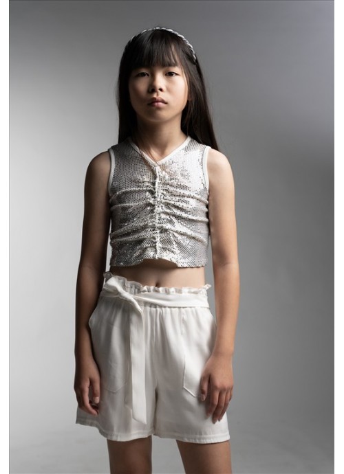 15985-Σετ σορτσάκι με τοπ Εβίτα