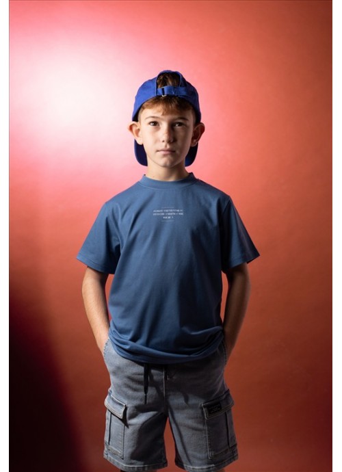 Σετ βερμούδα τζην με μπλούζα Hashtag