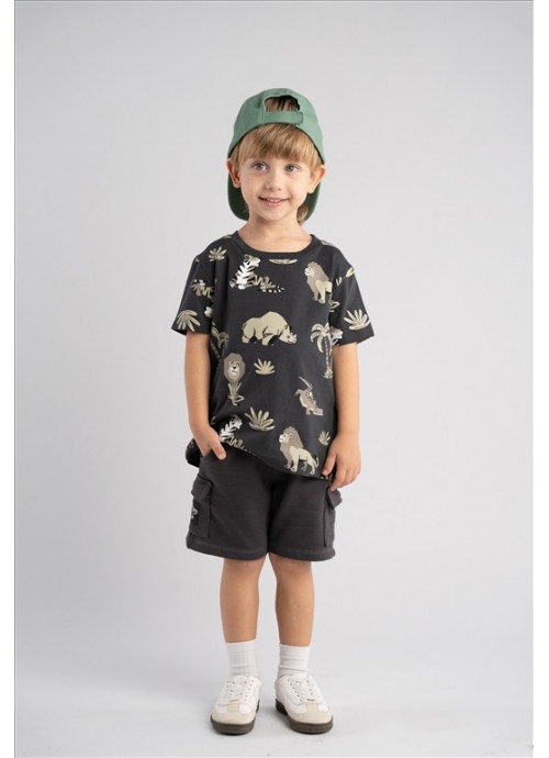 16020-Σετ σορτσάκι jungle Hashtag