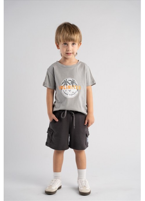 16022-Σετ σορτσάκι summer paradise Hashtag