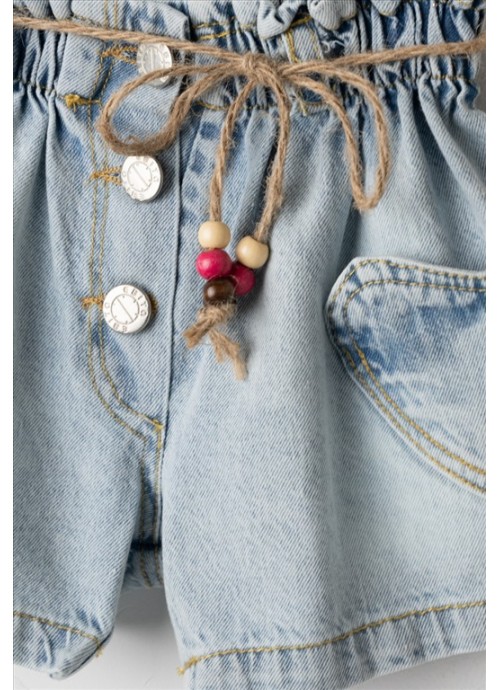 Σετ σορτσάκι τζην με τοπ Εβίτα