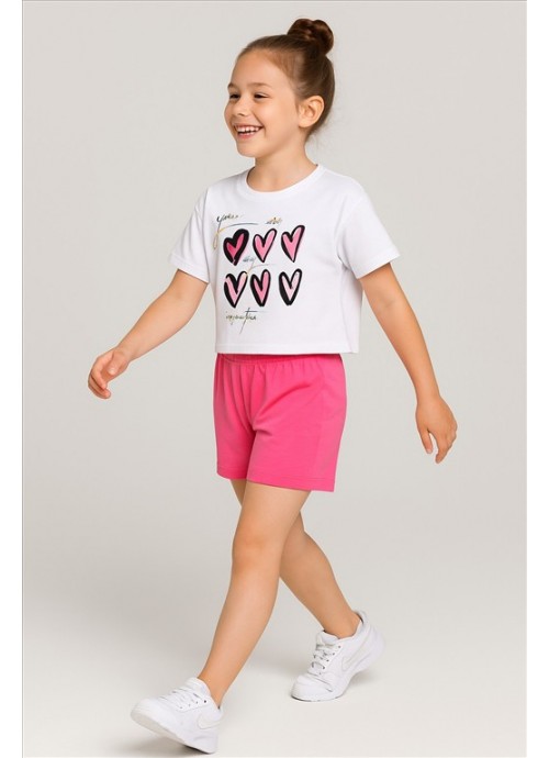 15923-Σετ σορτσάκι heart Action