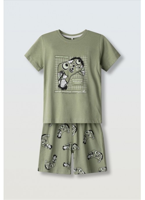 16048-Πιτζάμα gamer Hashtag