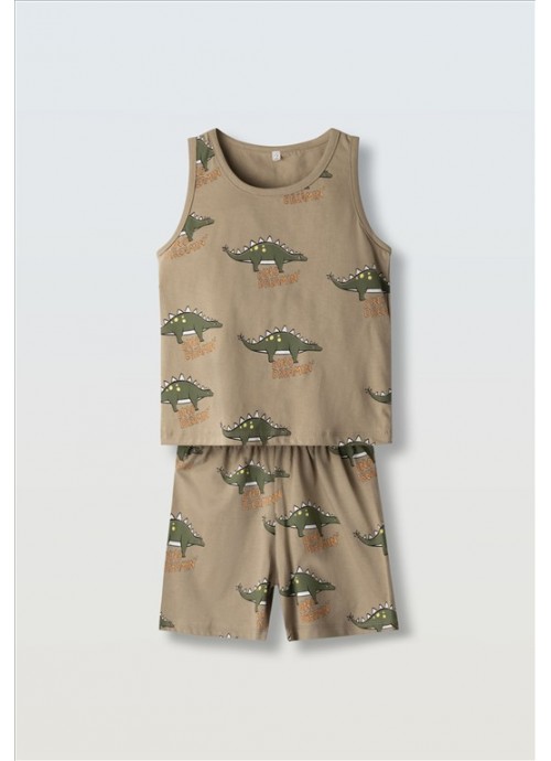 16059-Πιτζάμα dino dreming Hashtag