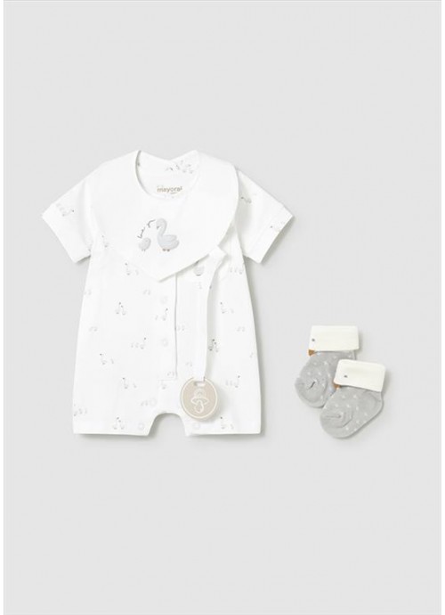 16088-Φορμάκι με σαλιάρα και καλτσάκια Mayoral