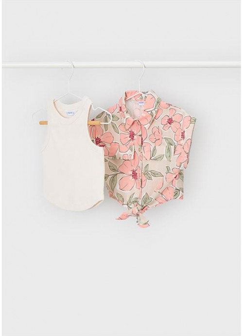 Πουκάμισο με μπλούζα Mayoral