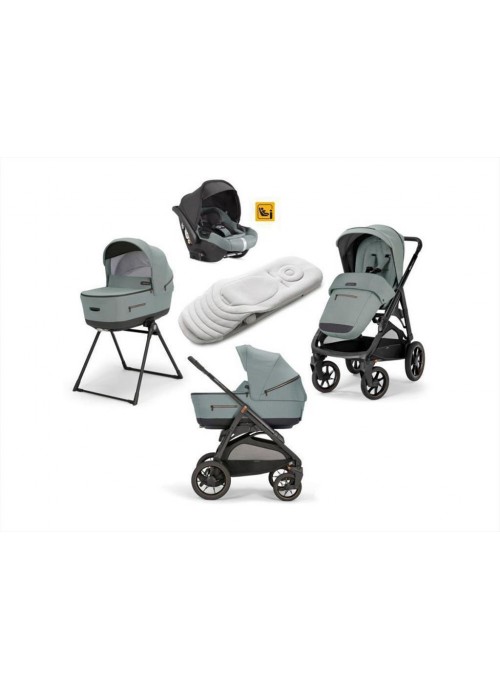 11372-Inglesina Aptica XT Quattro 2024 Darwin Ρυθμιζόμενο Καρότσι 3 σε 1 Igloo Grey