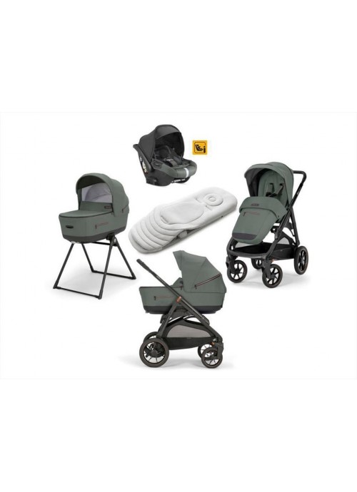 808-Πολυκαρότσι Inglesina Aptica XT Quattro 2024 Με Κάθισμα Αυτοκινήτου Darwin Ι-Size, Taiga Green