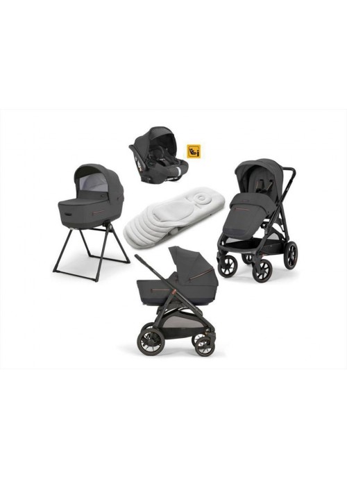 812-Πολυκαρότσι Inglesina Aptica XT Quattro 2024 Με Κάθισμα Αυτοκινήτου Darwin Ι-Size, Magnet Grey