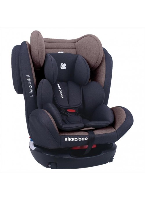 6332-Κάθισμα Αυτοκινήτου 4 Fix Isofix 0-36kg Brown 2020 Kikkaboo