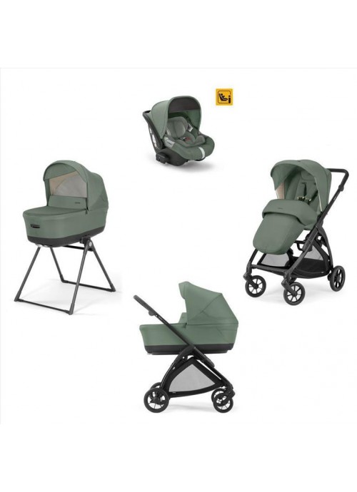 4469-Inglesina Σύστημα Μεταφοράς Electa 2024 Quattro με κάθισμα Darwin i-Size Murray Green Total Black