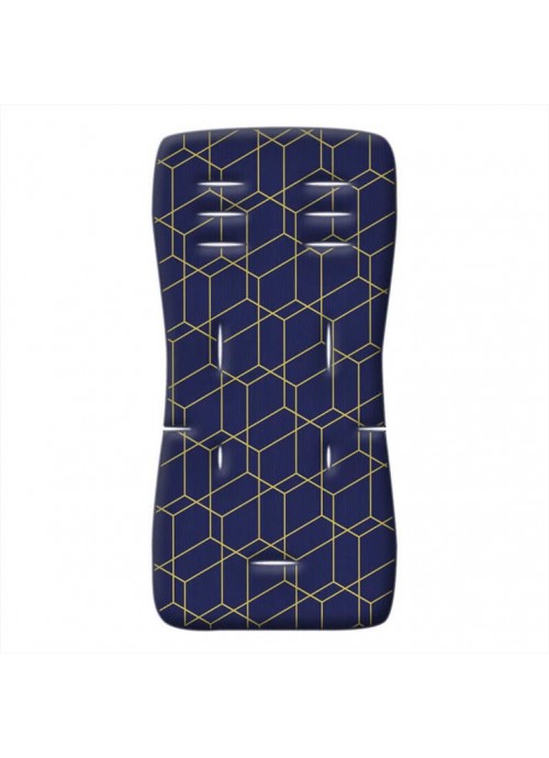 6802-Στρώμα Καροτσιού Greco Strom Memory Foam Μπλε