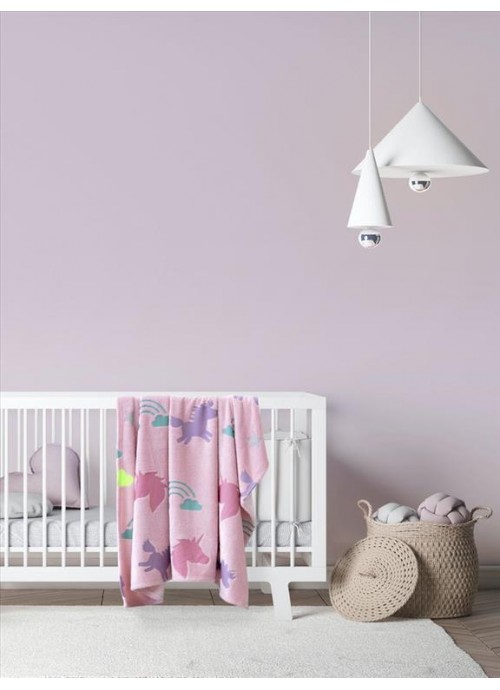 16482-Κουβέρτα Fleece Κούνιας Kocoon Baby Shiny Unicorn 110x140.