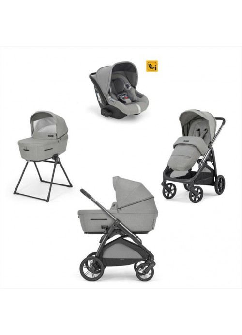 8052-Inglesina Aptica Quattro Darwin Ρυθμιζόμενο Καρότσι 3 σε 1 Satin Grey
