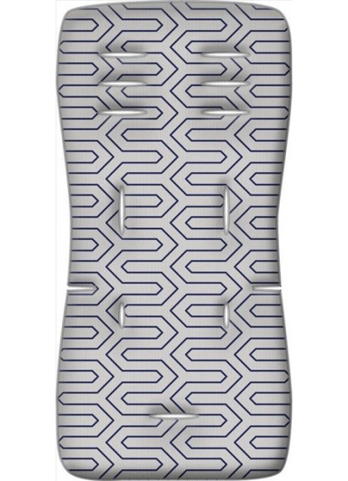 Greco Strom Στρώμα Καροτσιού 3D Fiber 40x45x6εκ. Maze Grey