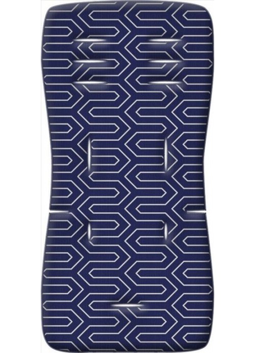 Greco Strom Στρώμα Καροτσιού 3D Fiber 40x45x6εκ. Maze Blue