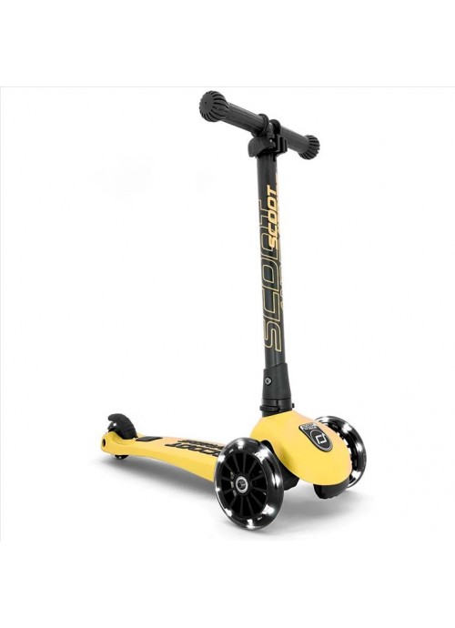 9401-Scoot και Ride Παιδικό Πατίνι HighWayKick 3 Led Lemon