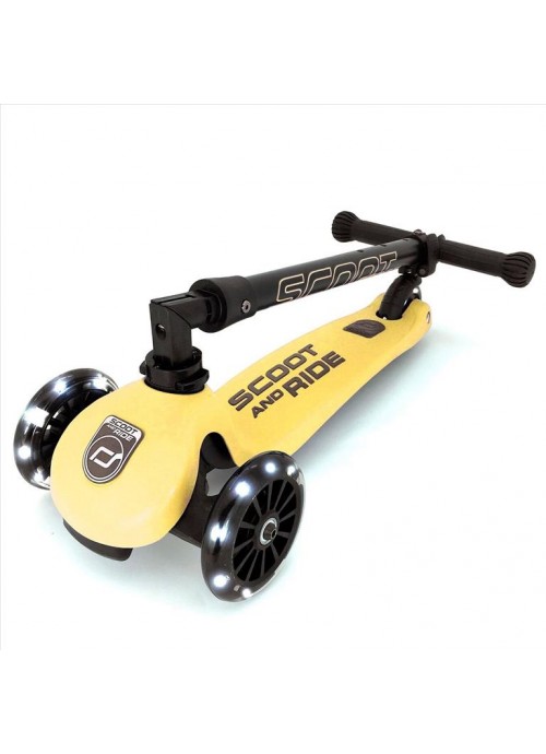 Scoot και Ride Παιδικό Πατίνι HighWayKick 3 Led Lemon