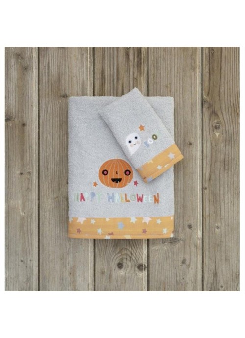 10019-Πετσέτες Παιδικές Σετ 2 Τεμ 30Χ50-70Χ140 Nima Happy Halloween