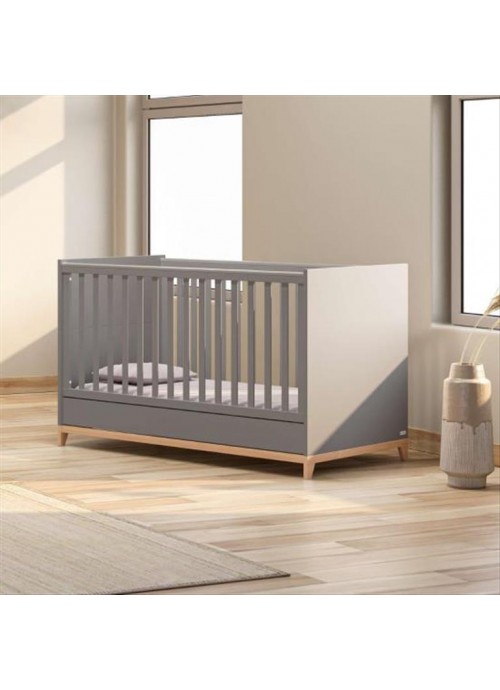 10299-Casababy Zoom Dark Βρεφικό Κρεβάτι Μετατρεπόμενο